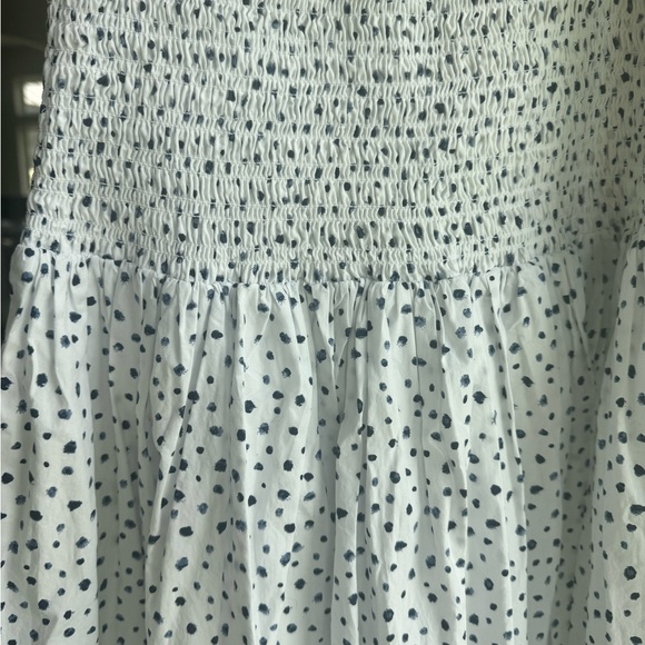 J. Crew White Smocked A-Line Midi Skirt - Picture 5 of 5